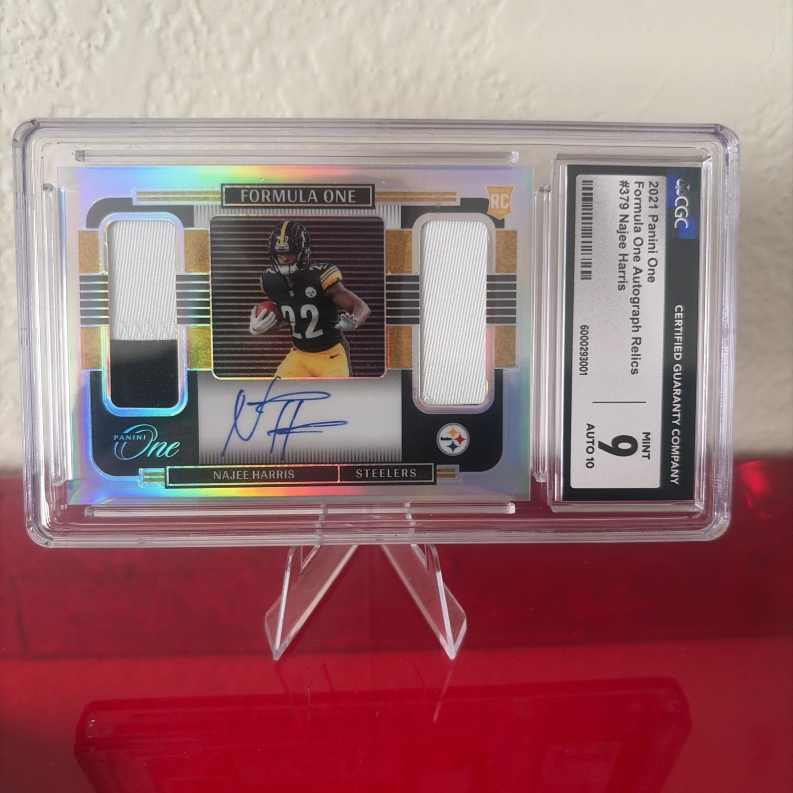 2021 Panini One NAJEE HARRIS Formula One autograph relics /99