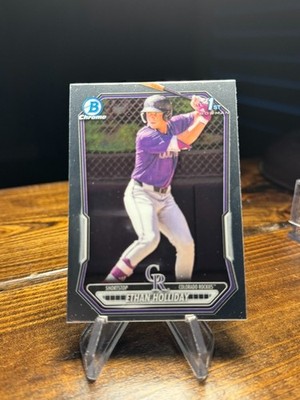 2026 BOWMAN CHROME ETHAN HOLLIDAY ROOKIE CARD #BCP-1 ROCKIES