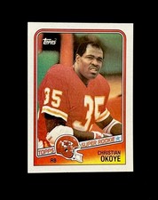 1988 Topps Christian Okoye Rookie 363 Nigerian Nightmare RC Football Card Chiefs. rookie card picture