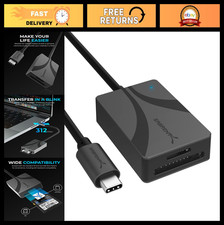 USB Type-C Dual-Slot Card Reader for UHS-II SDXC  microSDXC - Fast Data Transfe