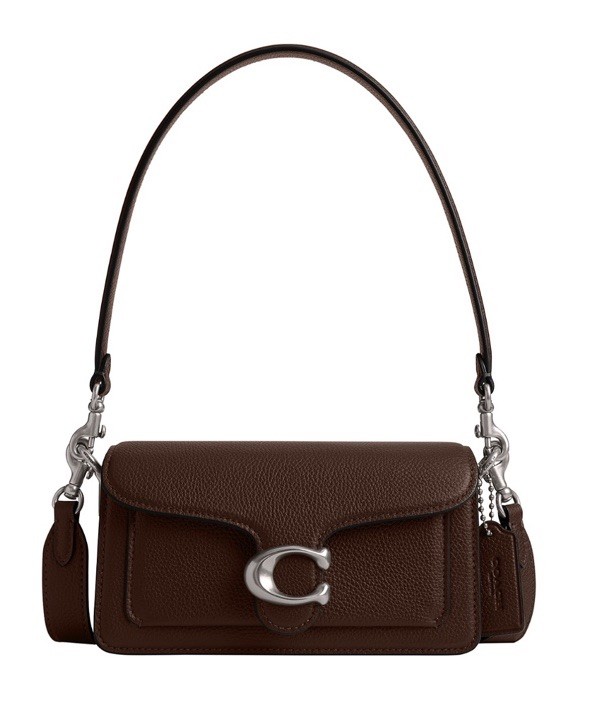 ❤️ Coach Tabby 20 LH/Maple Polished Pebble Leather Mini Shoulder
