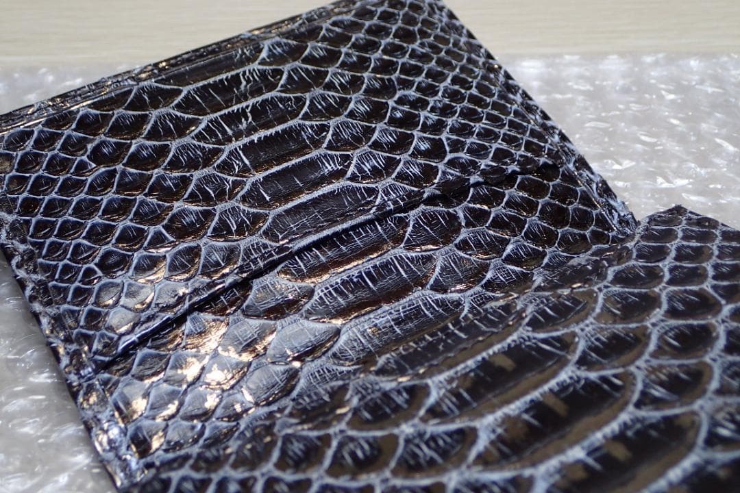 Brand new, unused, full python leather, original … - image 5