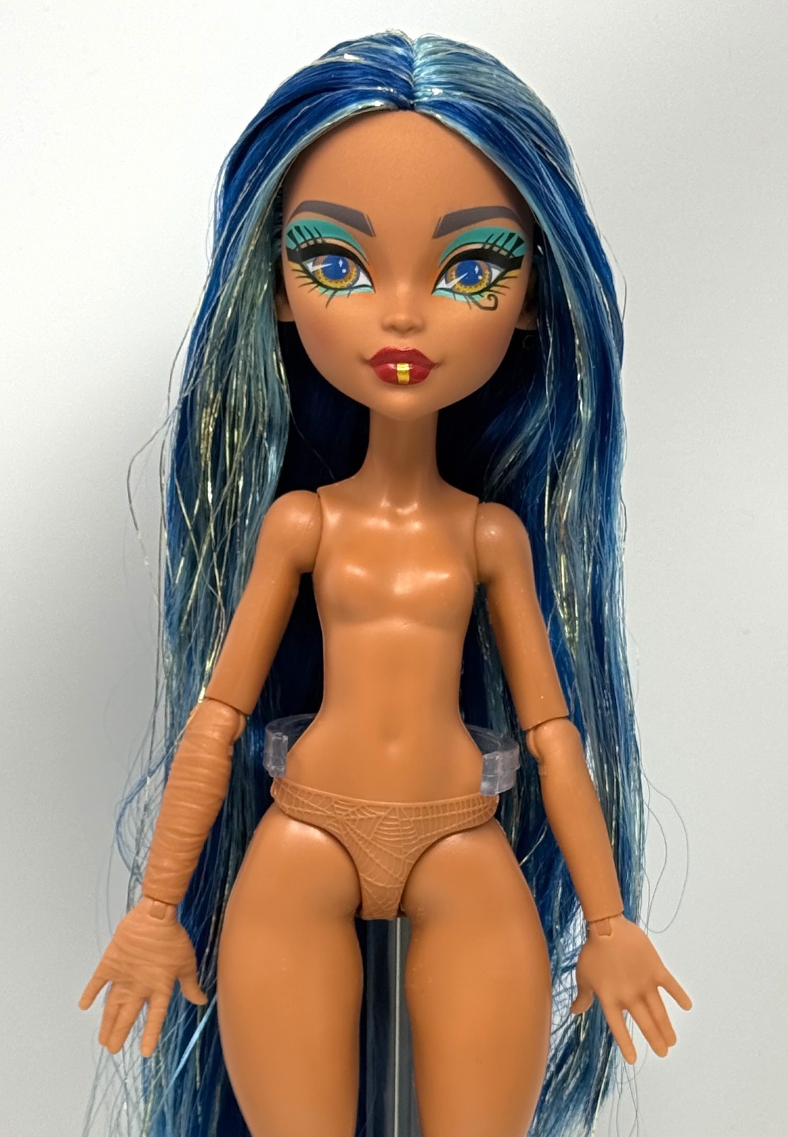 Monster High G3 Self-Scare Day Vanity Playset Cleo De Nile Nude Fashion Doll