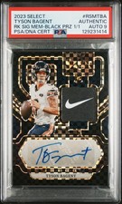 2023 PANINI SELECT RC SIG MEM #RSMTBA TYSON BAGENT 1/1 PSA AUTHENTIC AUTO 9