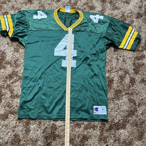 Vintage Champion Favre #4 Green Bay Packers NFL Football Jersey Mesh Size 44 - Picture 7 of 8