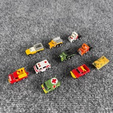 Vintage Galoob Micro Machines 80's Emergency Car Lot of 10 Rescue Military Truck