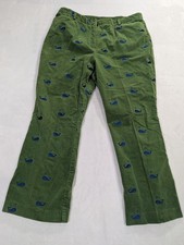 Women's Lilly Pulitzer Whale Corduroy Pants - Green/Blue - Size 14