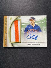 2025 Topps Museum Momentous Material Jumbo Patch GU Auto Alex Bregman 04/15 KE21