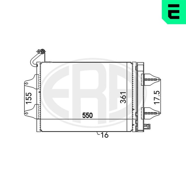 Kondensator Klimaanlage ERA 667017 FüR Polo 9N2 5Z4 9A6 9A4 5Z3 FOX 9A2 5Z1 VW 4-image