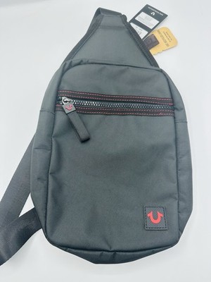 True Religion Unisex Black /Red Yoko Crossbody Bag TR104229
