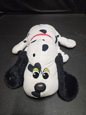 Pound Puppies Dalmatian Plush Medium Stuffed Animal White Black Spots Red Collar