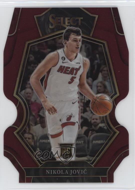 2022 Select Premier Level Maroon Prizm Die-Cut 32/175 Nikola Jovic Rookie RC 3wu