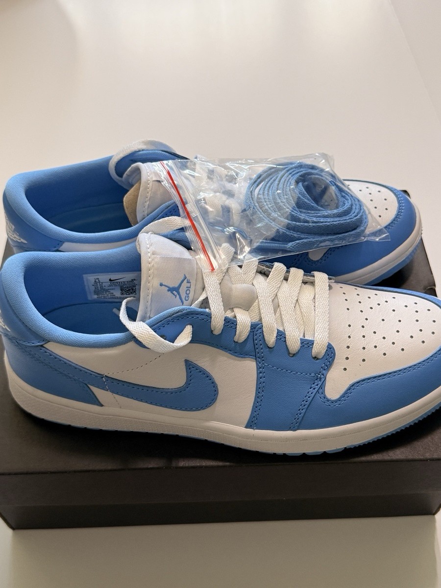 1 Jordan Air Nike 青/白 Golf Low 1 Jordan Air Nike Golf OG BNIB DD9315-100 Men 8.5 Size UNC Low シューズ(男性用)