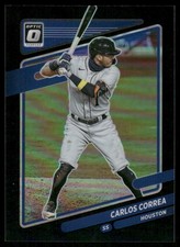 L956 CARLOS CORREA 2021 DONRUSS OPTIC BLACK PRIZM 13/25 HOUSTON ASTROS #110