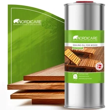 Nordicare Sealing Wood Oil for Outdoor Garden Furniture - Teak Oil for Wood O...