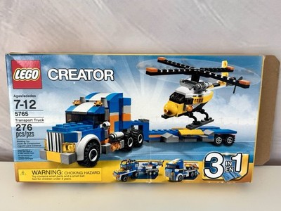 LEGO Creator 5765 Transport Truck 3-in-1 Helicopter Semi SUV Boat 100% complete