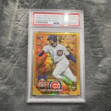 Topps Chrome Update Radiating Rookies Christopher Morel RC #RR-21 PSA 9 Cubs