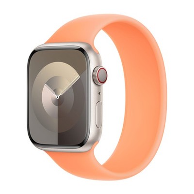 Silikon Solo Loop für  Apple Watch | 44/45/46/49 mm - Größe 10 - Orange Sorbet