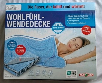 Smarttex Wohlfühl-/Wendedecke Kühldecke Sommerdecke,2in1 Kühlen/Wärmen,150x200cm