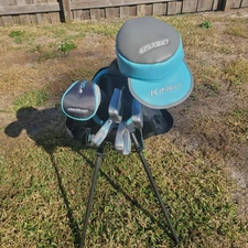 Cobra King Jr Junior Kids 9 pc RH Golf Set ~ Blue White Gray