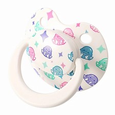Cute Adult Sized Silicone Pacifier: Large Shield Paci for Anxiety - Handle Binky