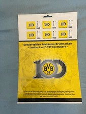 BVB 100 Jahre - limitierte Jubiläums Briefmarken Sonderedition - Dortmund selten