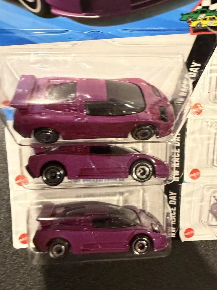New Lot Of 9*Hot Wheels ’94 Bugatti EB110 SS Purple HW Race Day 2025 #221/250 - Image 3 of 4