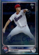 2022 TOPPS CHROME ROOKIE AUTOGRAPH #RA-GO GLENN OTTO RC ROOKIE AUTO TEXAS RANGER