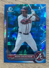 2022 Bowman Sapphire Mahki Backstrom BCP-121 1st Atlanta Braves