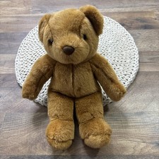 Vintage Brown Teddy Bear Plush Soft Stuffed Animal 12  
