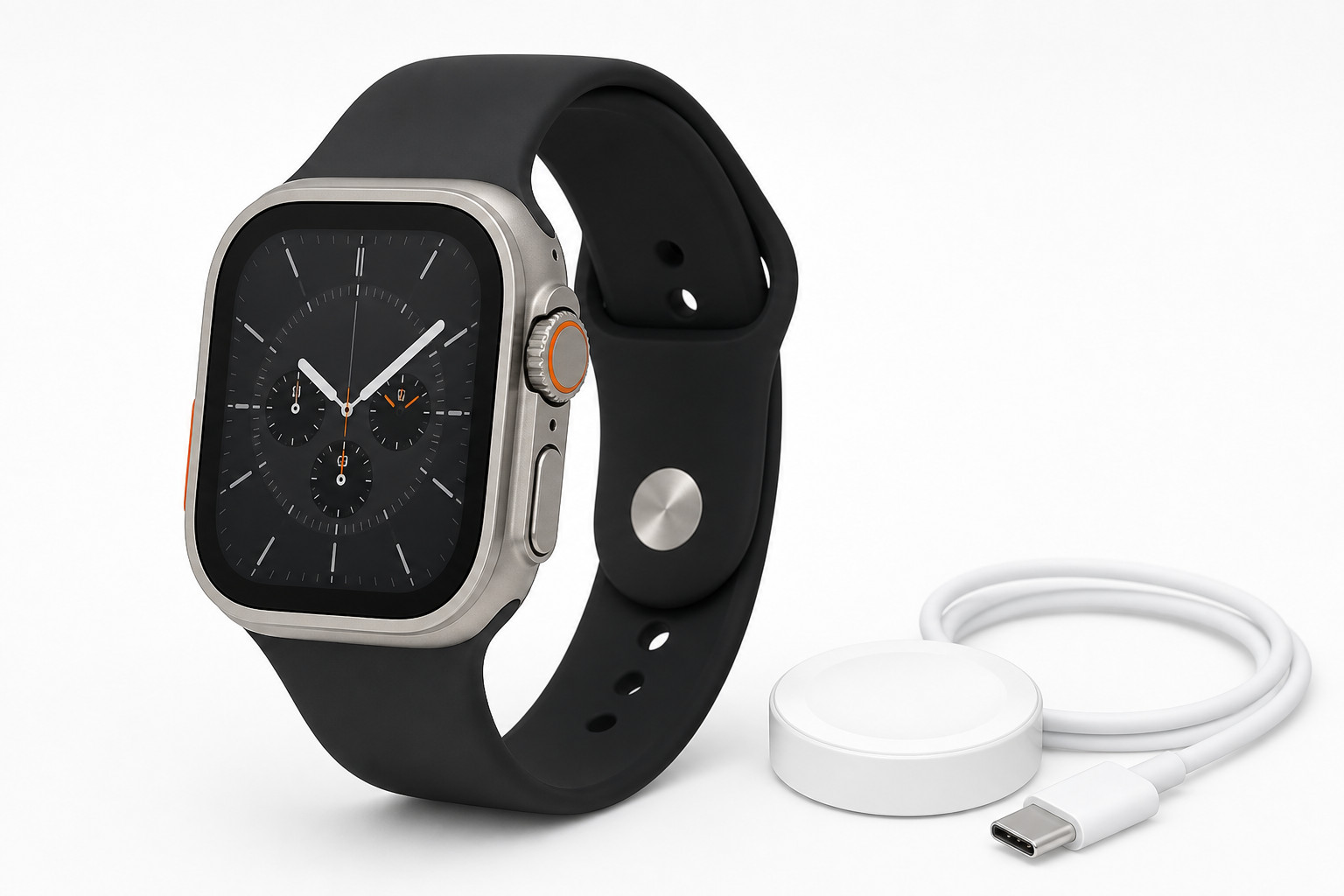 Apple Watch Ultra 2 49mm GPS + Cellular Titangehäuse m.Ladekabel TOP ZUSTAND