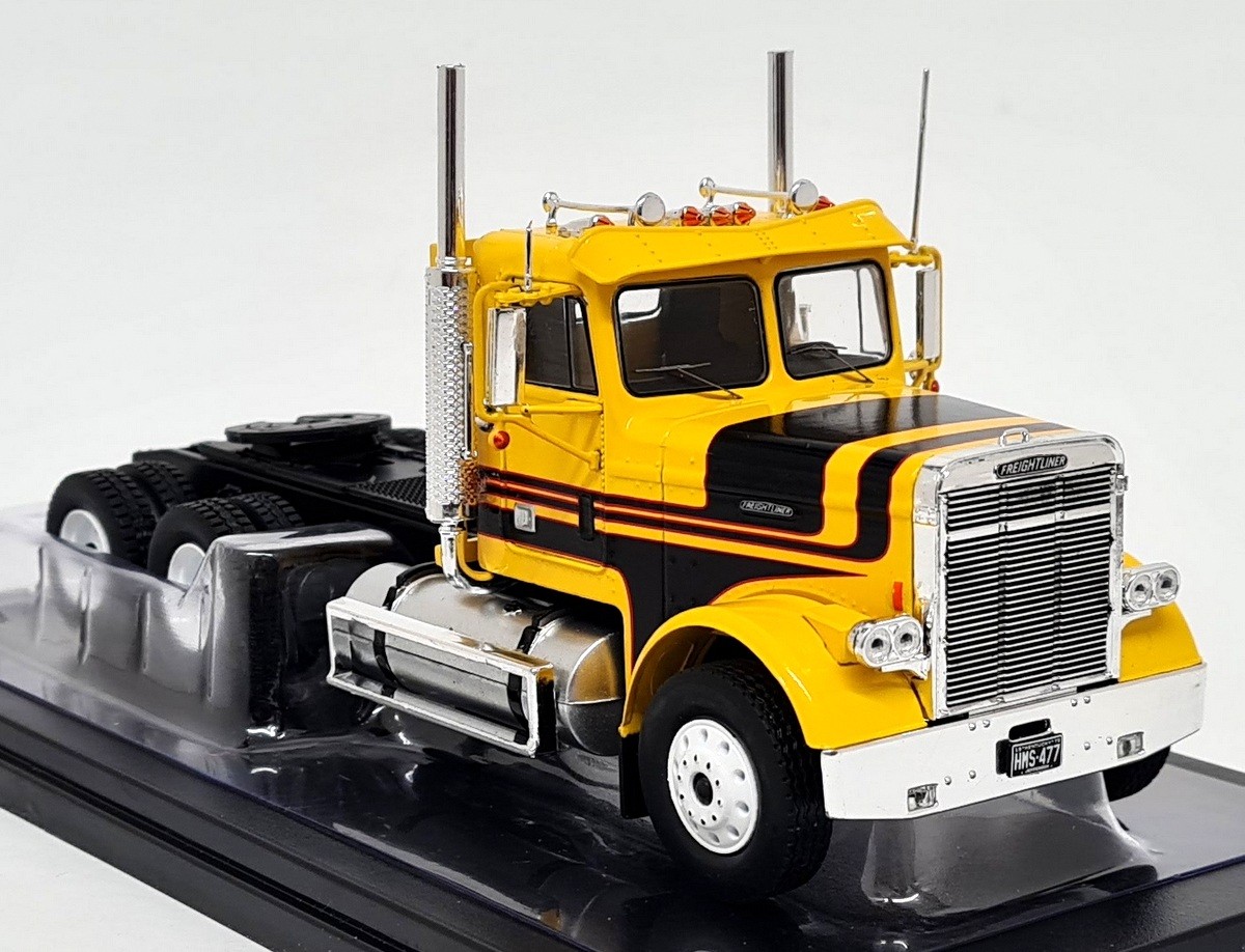 iXO 1/43 - Freightliner FLC 120 64 T 1977 Yellow Diecast Scale Model Truck
