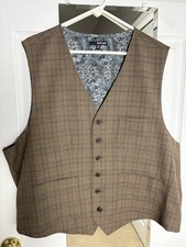 Men s Milano Premium Brown Black Plaid Paisle...
