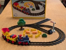 RARE! Vintage Playmobil 1-2-3 Train Track Play Set W/ Original Box #6901 EC