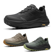 NORTIV 8 Men's Waterproof Hiking Shoes Wide Toe Box Trail Running Sneakers