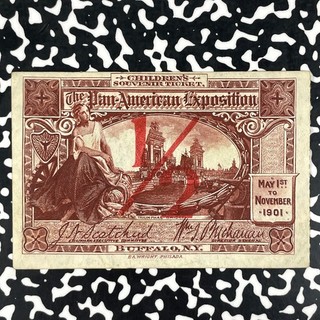 1901 US Buffalo NY Pan American Expo. Lotto Biglietti Ingresso Souvenir Bambini #HZ268