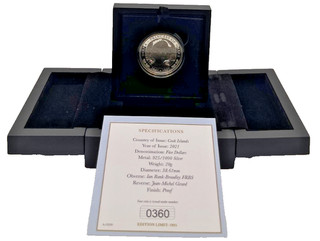2021 Silver Proof 60th Anniversary of Diana Birth $5 1 oz Coin Box COA