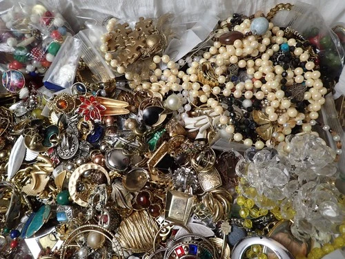 14 Pound Vintage to Now Costume Jewelry  craft repair harvest some wearable