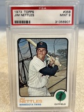 1973 Topps Jim Nettles #358 Minnesota Twins PSA 9