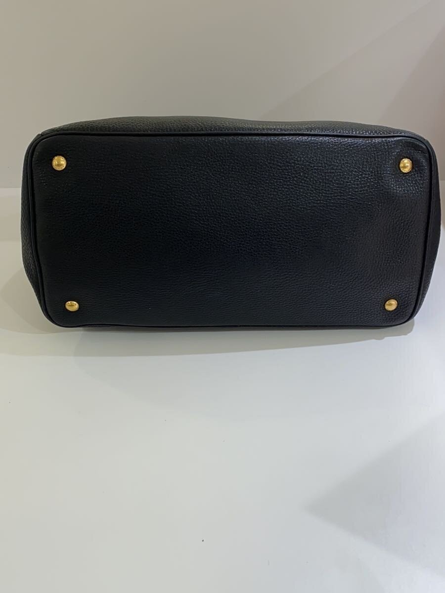 PRADA Handbag Leather BLK Solid Button Damage - image 4