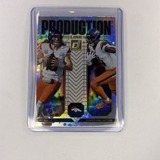 2025 Panini Donruss - Production Line Bo Nix, Courtland Sutton #15