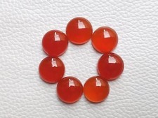 Red Onyx 4mm Round Cabochon Cut AAA For Making Jewelry