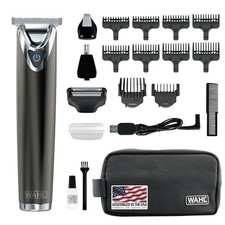 WAHL USA Stainless Steel Lithium Ion 2.0 Slate Beard Trimmer for Men Electr...