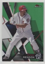 2018 Topps Finest Green Refractor 54/99 Anthony Rendon #16 2x6