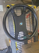 Bmw E28 E30 4-spoke Steering Wheel With Sewn Leather Cover 11188102 Used