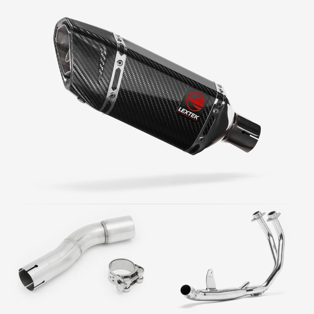 Lextek SP11C Carbon Fibre Exhaust System 200mm for Honda CMX500 Rebel (17-19)