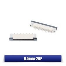 FFC FPC Socket 0.5mm 1.0mm Vertical Type Ribbon Connector 4-40Pin For Flat Cable