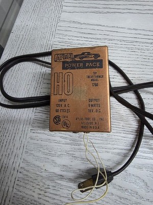 Vintage Atlas HO Gauge Power Pack SLOT CAR Transformer Model 1260