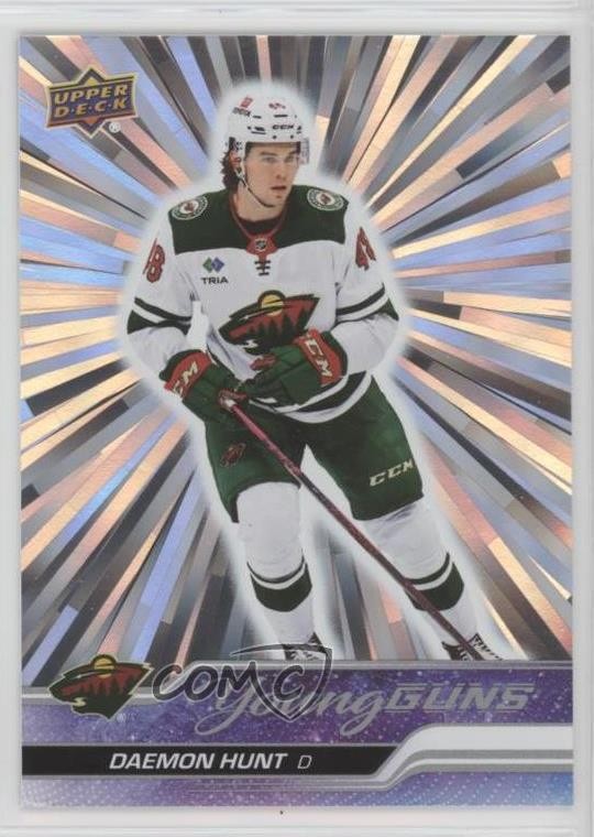 2023-24 Upper Deck Series 2 Young Guns Outburst Daemon Hunt #494 Rookie RC