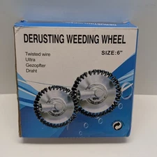 Derusting Weeding Wheel 6” Twisted Wire Cup Brush Weeding Wheel (New Open Box)